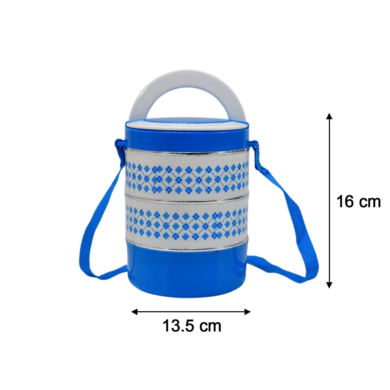 3-container adjustable tiffin set. 3-container adjustable tiffin set.